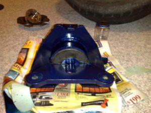 Sunfire Blue Polyurethane Engine Mount