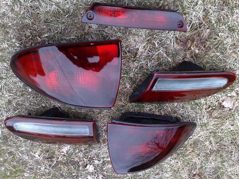 Cavalier Tail Lights Tinted With VHT Niteshades Spray Paint