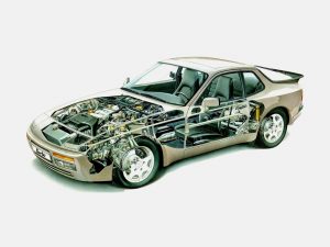 1988 944 Turbo S & 1989 Porsche 944 Turbo Cutaway